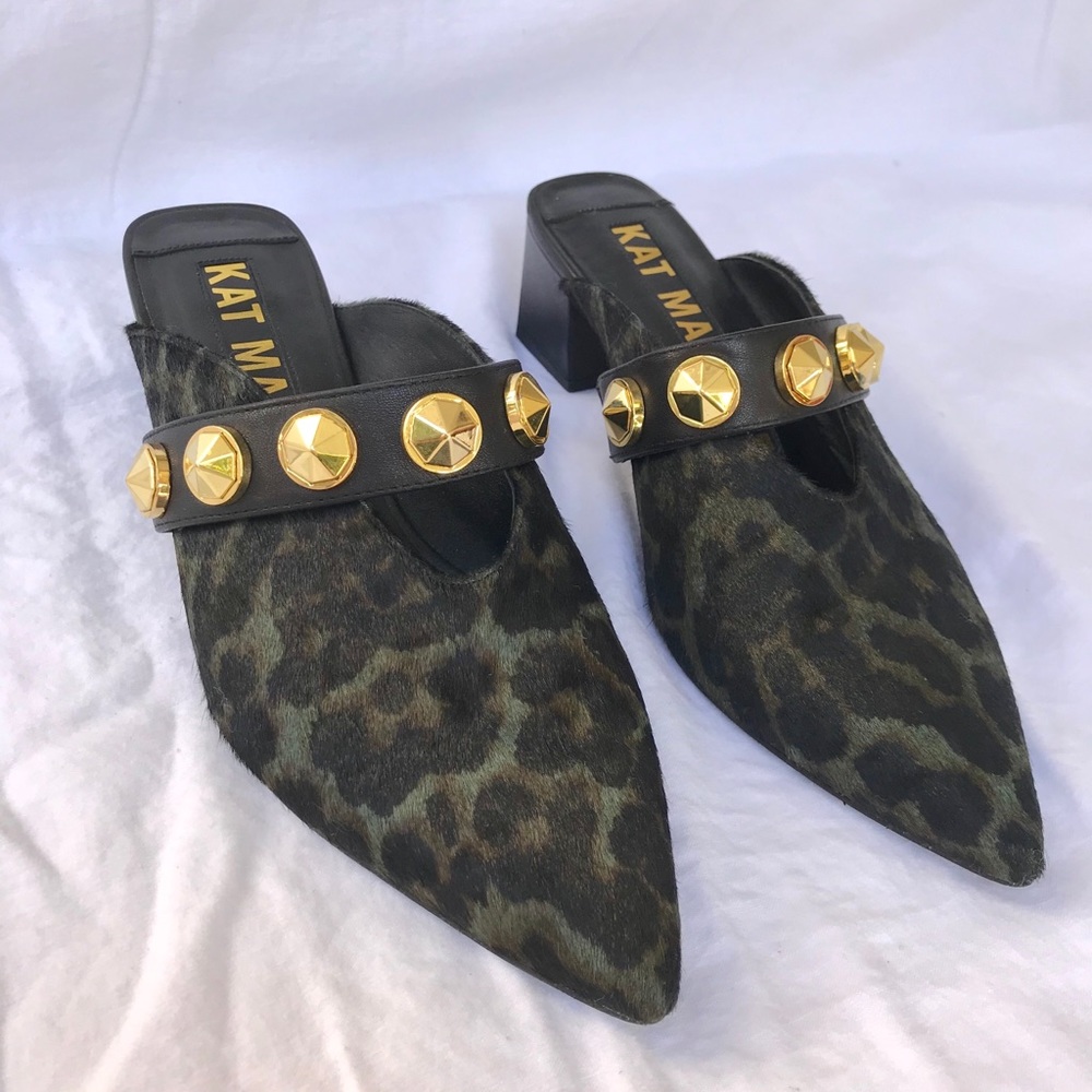 Kat Maconie Leopard Pony Mules